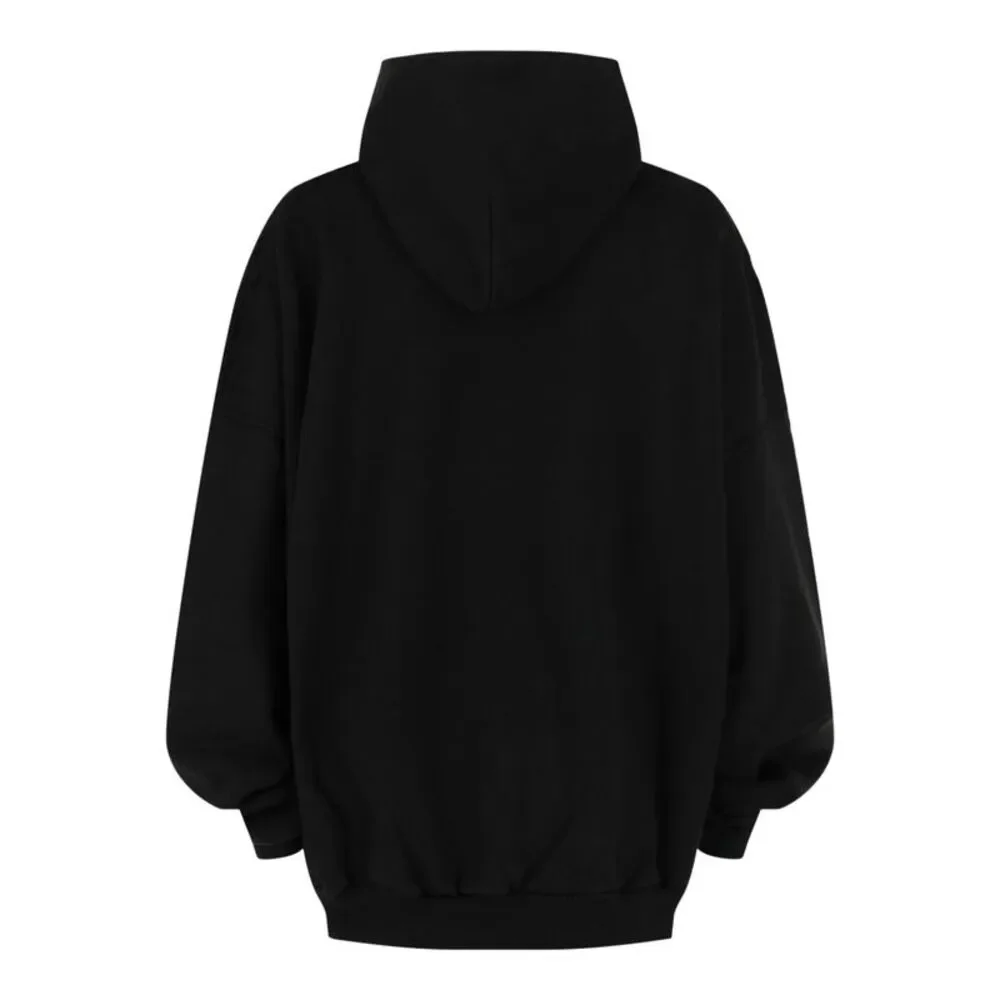 Balenciaga BB Motel Large Fit Hoodie Black Womens - Picture 2 of 3